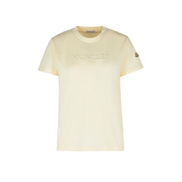 ◆당일◆26SS 로고 패치 티셔츠 아이보리 8C000 21 89AUO 037