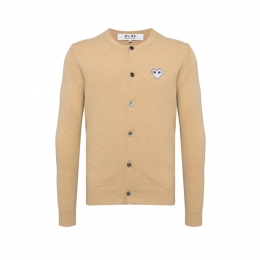 ◆당일◆26SS 화이트 하트 와펜 패치 가디건 베이지 AX-N065-051-2