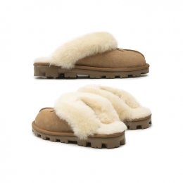 ◆당일◆25FW 코케트 퍼 뮬 슬리퍼 체스넛 5125 CHE