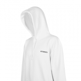 ◆12주년◆로고 프린팅 오버핏 후드티 화이트 UAH21TR535 WHITE