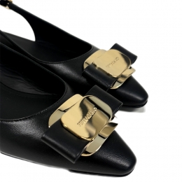 26SS 젤미 ZELMY 바라 버클 플랫 슬링백 뮬 블랙 0790605