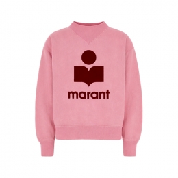 ◆당일◆26SS 모비 MOBY 벨벳 로고 맨투맨 버블검/버건디 SW0003FA D1M04E BGBY