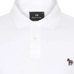 ◆당일◆24SS 지브라 로고 패치 슬림핏 폴로 티셔츠 화이트 M2R 534L KZEBRA 01