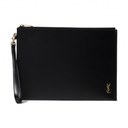 ◆당일◆25FW 금장 로고 모노그램 스트랩 클러치백 블랙 683827 02G0W 1000