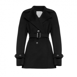 ◆14주년◆ZELANTE 울 트렌치코트 블랙 20810127 009