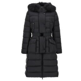 ◆당일◆24FW KHLOE 로고 패치 벨티드 롱 패딩자켓 블랙 1C000 23 5968E 999