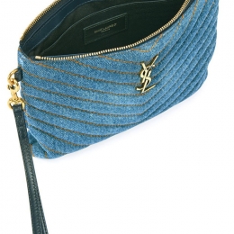 ◆12주년◆모노그램 스트랩 금장 클러치백 데님 379039 H0K37 4365