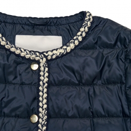 ◆당일◆26SS 끌로에 MTCCHLOE 트위드 라인 경량 패딩 자켓 다크블루 2619481134 008