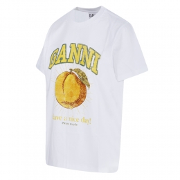 ◆당일◆25SS 피치 그래픽 티셔츠 화이트 T3529 151