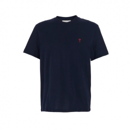 ◆당일◆26SS 하트 로고 자수 티셔츠 나이트블루 BFUTS035 724 430