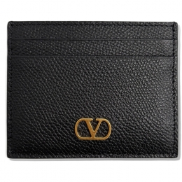 ◆당일◆25FW V로고 시그니처 카드지갑 블랙 7W2P0AJ7 SNP 0NO