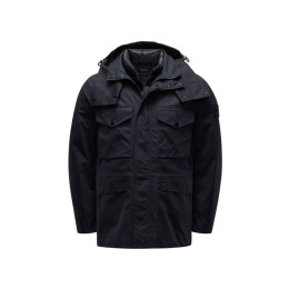 ◆14주년◆고스트피스 와펜 O-VENTILE 다운 자켓 블랙/다크네이비 7715437F1 V0029