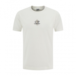 26SS 세일러 로고 엠보 프린팅 티셔츠 화이트 20CMTS215A 006057O 103