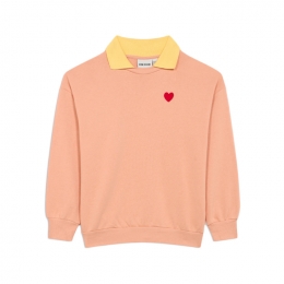 ◆키즈◆키즈 하트 로고 칼라 맨투맨 핑크 26120126 28