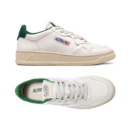 26SS 여성 메달리스트 로우탑 스니커즈 화이트/그린탭 AULW SP03