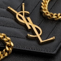 ◆당일◆26SS 금장 모노그램 마틀라세 체인백 블랙 377828 BOW01 1000