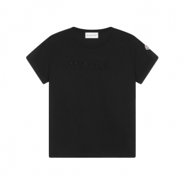 ◆키즈◆여성 로고 패치 엠보 로고 반팔 티셔츠 블랙 8C000 09 89AT9 999