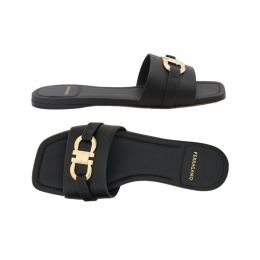 ◆당일◆26SS 레아 LEAH 슬라이드 샌들 블랙 0769636