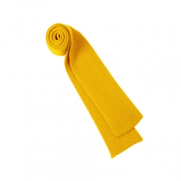 ◆당일◆25FW 골지 울 숏 머플러 옐로우 SHORT SCARF YELLOW