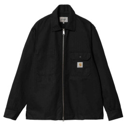 ◆당일◆24SS 가먼트 다이드 로고 패치 셔츠 집업 자켓 블랙 I033276 89GD