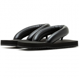 ◆당일◆25SS SUKI 패딩 스트랩 플립플랍 블랙 PF0002