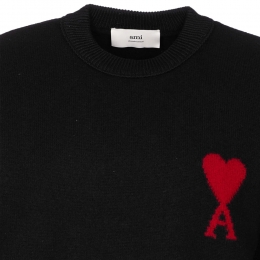 ◆당일◆26SS 빅 하트 로고 자수 니트 블랙 UKS838 018 009