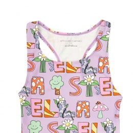 ◆키즈◆25SS 키즈 로고 레터링 스윔슈트 퍼플 TWCA59 Z2681 567MC