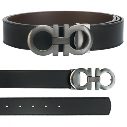 ◆당일◆25FW 더블 간치니 양면 무광 벨트 블랙/브라운 67-5542 0464231