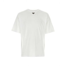 ◆당일◆26SS 삼각 로고 오버핏 티셔츠 화이트 UJN861 240 F0009