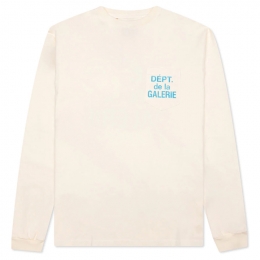 ◆당일◆23FW 로고 프린트 포켓 티셔츠 크림 FR-P-1171 CREM