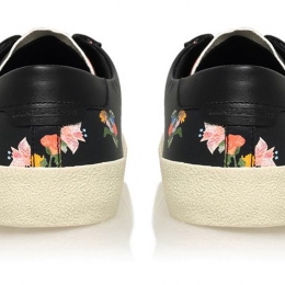 ◆11주년◆플라워 프린팅 스니커즈 블랙 419195 DH430 1197