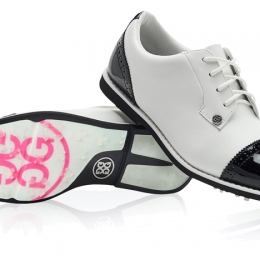 ◆당일◆22FW 여성 캡 토 갤리벤터 골프화 화이트/블랙 G4LC20EF04 S/ONX