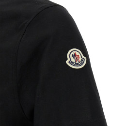 ◆당일◆25SS 로고 패치 카라 티셔츠 블랙 8A000 18 8390X 999