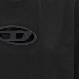 ◆당일◆25SS T-BUXT-CROP-OD 로고 티셔츠 블랙 A15096 0NIAX 9XX