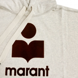 ◆당일◆26SS 만셀 MANSEL 로고 후드티 에크루/브라운 SW0001FA A1M07E ECBW