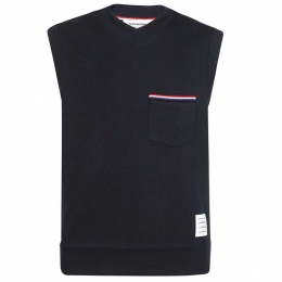 ◆당일◆23FW RWB 삼선 포켓 브이넥 베스트 네이비 MJV004A J0029 415