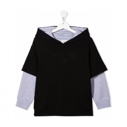 ◆키즈◆21FW 여성 자수 로고 후드 점퍼 블랙 JMH147 5V0 F0GME