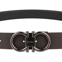 ◆당일◆25FW 더블 간치니 양면 벨트 블랙/브라운 67-9938 0698949