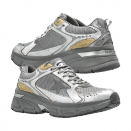 ◆당일◆25FW 라이트스타 메쉬 레이스업 스니커즈 실버/골드 GMF00724 F006475 70138