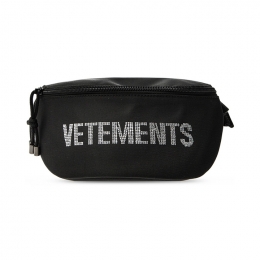 ◆15주년◆라인스톤 로고 힙색&벨트백 블랙 UAH21BA259 BLACK