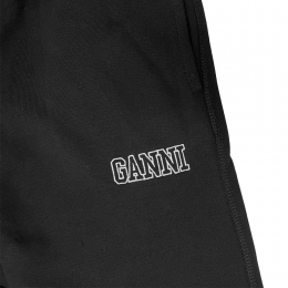 ◆당일◆24FW 로고 자수 기모 숏팬츠 블랙 T3236 099