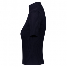 ◆당일◆24FW 로고 자수 리에디션 하이넥 니트탑 다크네이비 PERMPU026FI0001 7075