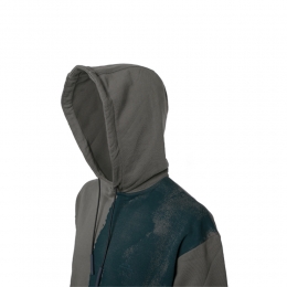 ◆15주년◆아트 프린트 후드티 블루그린/그레이 MW011WHL CHGR