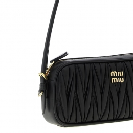 ◆당일◆25FW 마테라쎄 나파 레더 파우치 숄더백 블랙 5NE024 AFPP F0002