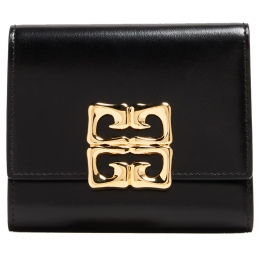 ◆당일◆25SS 4G 금장 로고 반지갑 블랙 BB60NDB13A 001