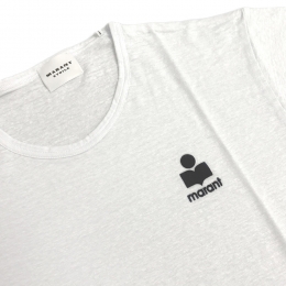 ◆당일◆26SS 콜디아 KOLDIA 린넨 반팔 티셔츠 화이트/블랙 TS0315FA A1M09E 20WH