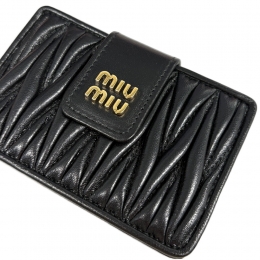 ◆당일◆26SS 마틀라세 금장로고 5포켓 카드지갑 블랙 5MC280 AFPP F0002