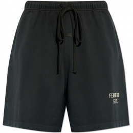 ◆당일◆25SS 에센셜 로고 헤비 저지 숏팬츠 블랙 160BT244160F BLACK