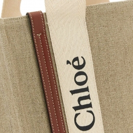 ◆당일◆25FW 우디 로고 토트백 세피아 브라운 CHC24SS366I26 27S