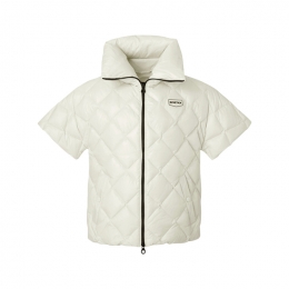 ◆당일◆25FW 세라피데 SERAPIDE 하프 슬리브 패딩 자켓 베이지 VDDH00125K0001 BGL